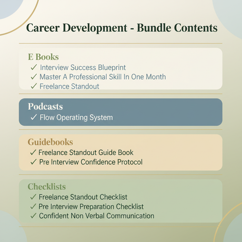 Career Development Bundle Contents