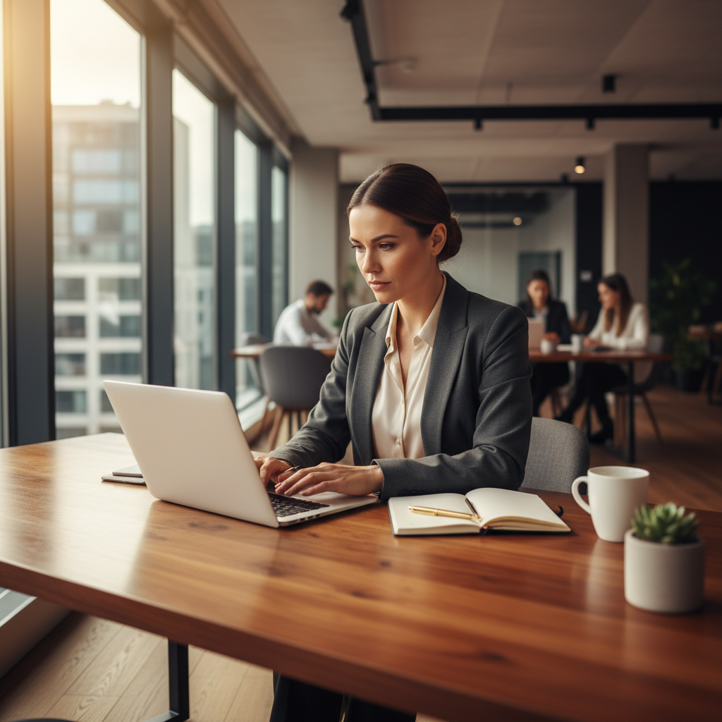 Professional entrepreneur in office environment