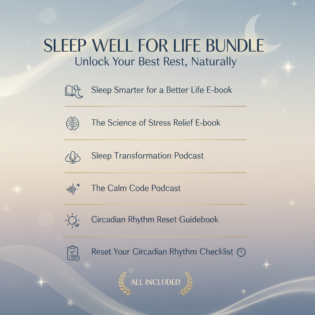Sleep Well For Life Bundle Contents